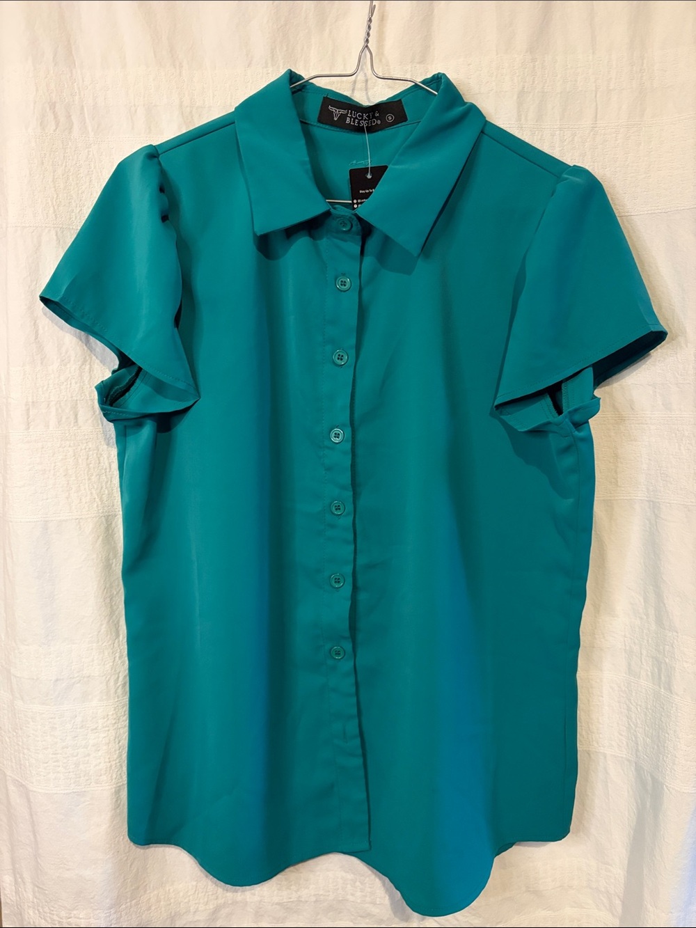 NWT jade green  short sleeve  size small